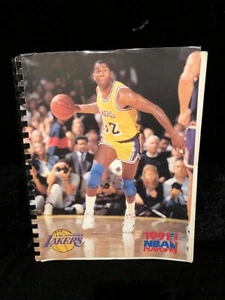 Los Angels Lakers 1991 RARE NBA Finals Press Book Program Magic Johnson LA - Picture 1 of 3