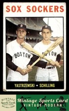 1964 Topps - Carl Yastrzemski / Chuck Schilling - #182  Boston Red Sox