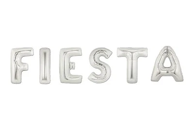 Spanish Fiesta Letter Foil Balloons Bouquet Mexican Party Supplies Cinco De Mayo - Image 1 of 3