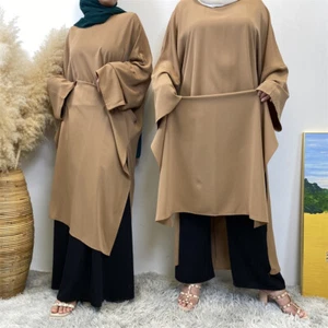 Kaftan Damen Muslim Langes Kleid Abend Dubai Robe Bescheiden Ramadan Kleid Islamisch - Bild 1 von 40