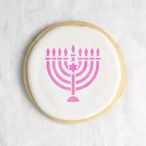Plantilla de galletas para velas Hanukkah - plantillas Mylar duraderas y reutilizables - Imagen 1 de 6
