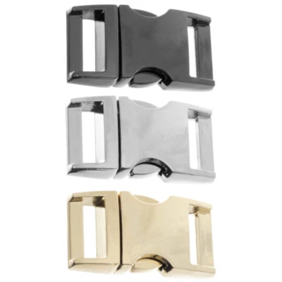 PARACORD PLANET 5/8" (16mm) Metal Contoured Side Release Buckle for Paracord Bracelet/Dog Collar