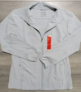 Hang Ten Jacket Adult Medium Blue Water Repellant UPF 50+ Windbreaker Womens - Picture 1 of 4