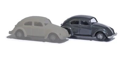 Scaletta H0 1:87 Busch 89131 VW KÄFER Grigio Nuovo OVP - Immagine 1 di 2