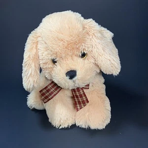 Ty Classic Goldwyn Golden Retriever Lab 2009 Plush Stuffed Animal Dog Plaid Bow - Picture 1 of 9