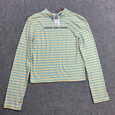 The Ragged Priest Top Women's Medium Striped Long Sleeve Casual Cotton Blend - Image 1 of 4