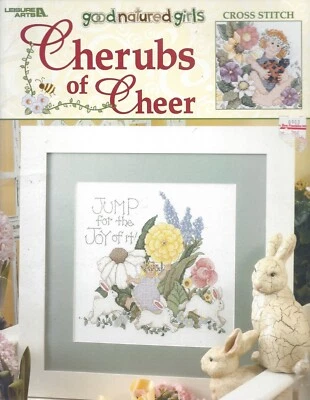 Cherubs of Cheer ~ Good Natured Girls - Leisure Arts Cross Stitch - Image 1 of 4