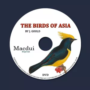 The Birds of Asia 1850 - 1883 by John Gould 7 Pdf E-books on 1 Data DVD - Imagen 1 de 12