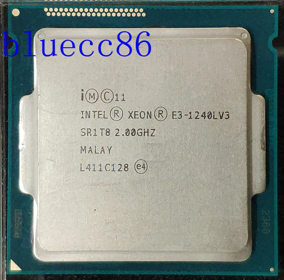 Intel Xeon E3-1240L V3 2GHz LGA 1150 4-Core 8M Cach 25W Server CPU Processor - Image 1 of 1