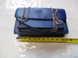 DKNY Women's Porter Flap Crossbody Bag Midnight/Blue - Picture 1 of 22