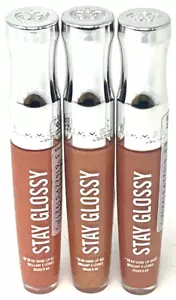 (3) Rimmel Stay Glossy Lip Gloss 0.18 fl oz Each Sealed 020 - Sunday Brunch - Picture 1 of 3