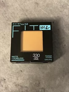 Maybelline 330 Fit Me Matte + Poreless Pressed Powder Toffee Caramel New - Picture 1 of 2