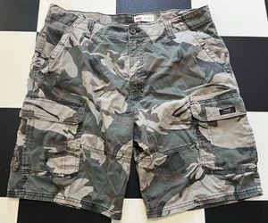 Pantalones Cortos Carga Wrangler Para Hombre Talla 38 Camuflados Calce Relajado Algodón Elástico - Imagen 1 de 6
