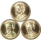 2016 Presidential Dollar 3 Coin Year Set BU Uncirculated Mint State $1