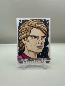 2024 Topps Star Wars Masterwork Sketch Card Anakin Skywalker 1/1 Limuel Pinzon - Picture 1 of 2