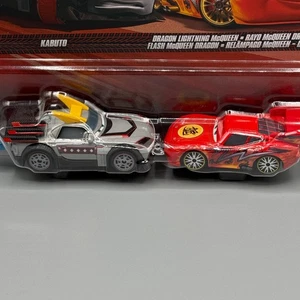 DISNEY pixar CARS mattel TOKYO MATER 2 pack KABUTO DRAGON LIGHTNING MCQUEEN - Picture 1 of 6