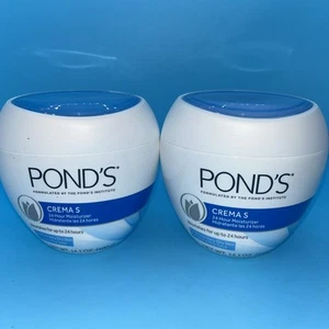 Pond's Crema S Nourishing Face Moisturizer for Dry to Very Dry Skin 2 Pack - Picture 1 of 1