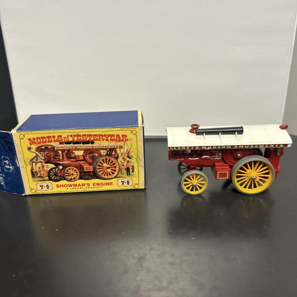 1960s Lesney MATCHBOX Models of Yesteryear Y9 Fowler Big Lion Showman Engine MIB - Image 1 of 4