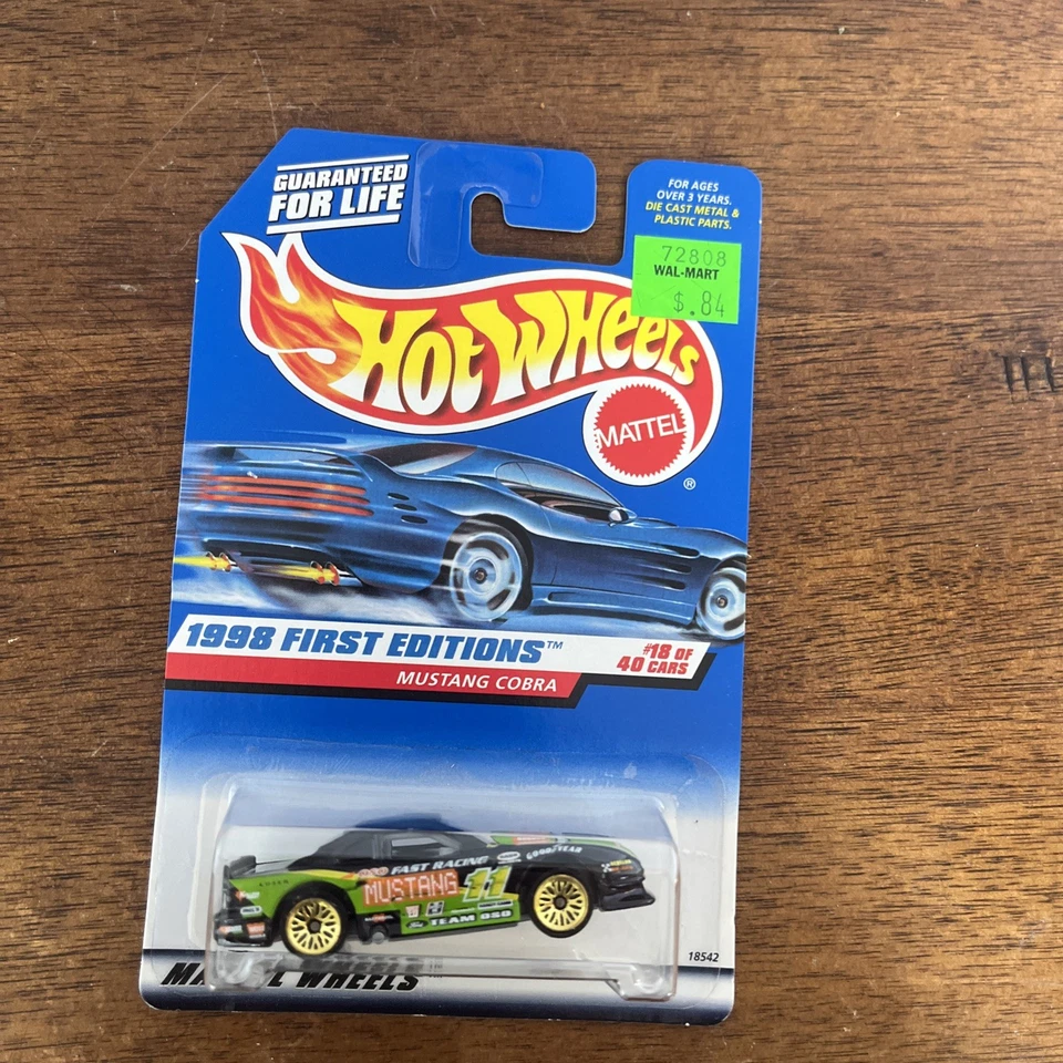 Hot Wheels 1998 First Editions Mustang Cobra 18/40 Mattel #665 - Image 1 of 3