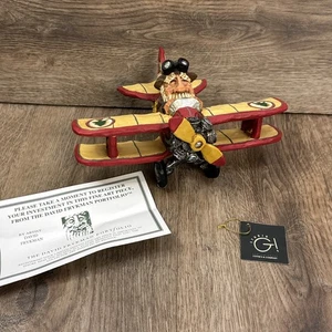 David Frykman 1997 Retired Christmas "Santa in Bi-Plane" - Top Zustand - Bild 1 von 10