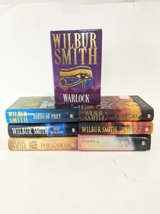 Bundle of 7 Wilbur Smith Hardback Books - Historical Adventure - Pre-owned - Picture 1 of 11