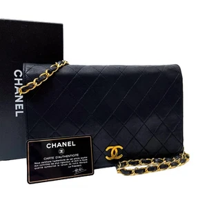 Chanel Matelasse Lambskin Coco Chain Shoulder Bag Black New N/A - Picture 1 of 10