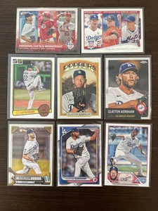 Lote de tarjetas de béisbol Clayton Kershaw - 8 tarjetas - Imagen 1 de 9