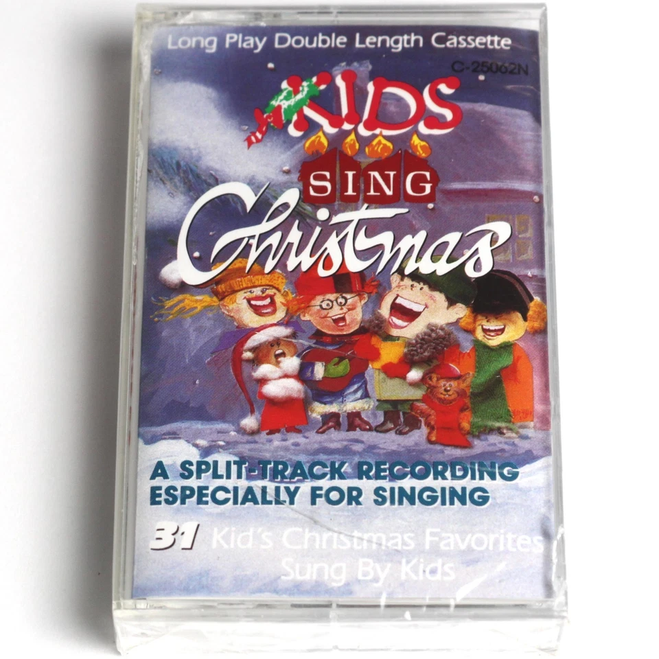 Kids Sing Christmas Split-Track  - 31 Favorites (Cassette Tape 1987) NEW SEALED - Image 1 of 4