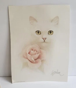 "Litografía de gatos Bob Harrison 1982 bellezas americanas 9x12" - Imagen 1 de 6