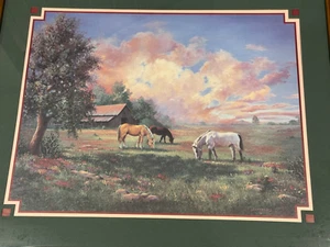 Home Interior Cowboy And Horse Pictures Signed By Scroggins 15 C/1/2/4 - Picture 1 of 4