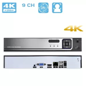 H.265 9CH 8MP/1080P Überwachung HDMI Netzwerk Videorecorder IP Kamera NVR - Bild 1 von 10