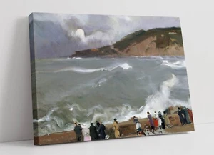 JOAQUIN SOROLLA, BREAKWATER -CANVAS WALL ARTWORK PIC PRINT - Picture 1 of 2