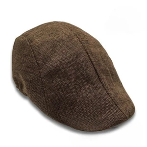 Men Gatsby Ivy Hat Golf Driving Sun Flat Beret Cabbie Driver Newsboy Cap - Picture 1 of 20