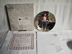 1985 Edwin M. Knowles "A Puzzlement" King & I Collect Plate W/ COA Original Box  - Picture 1 of 12