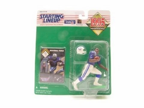 Marshall Faulk Indianapolis Colts Starting Lineup NFL action figure NIB Kenner Cover
