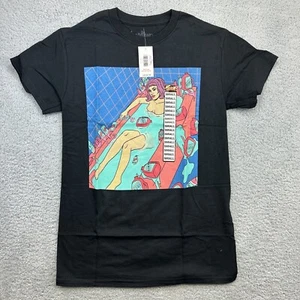 Treadless Shirt unisex Small Black Bleach Woman in Tub Graphic Funny Casual - Picture 1 of 12