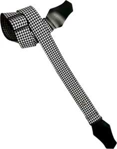 COURROIE GUITARE GET'M GET'M FLY PIED DE POULE BLANC ET NOIR - Picture 1 of 2