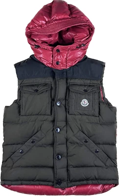 Moncler Monceau Down Vest Size 3 (Large) – Brown/Red - Изображение 1 из 4