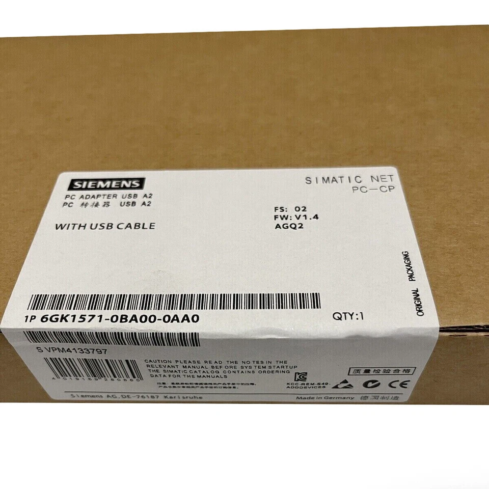 6GK1571-0BA00-0AA0 1PCS NEU SIEMENS PC Adapter Cable 6GK1571-0BA00-0AA0 - Bild 1 von 1