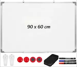 Magnetic Whiteboard Small Large White Board Dry Wipe Notice Office School Home - Picture 1 of 18