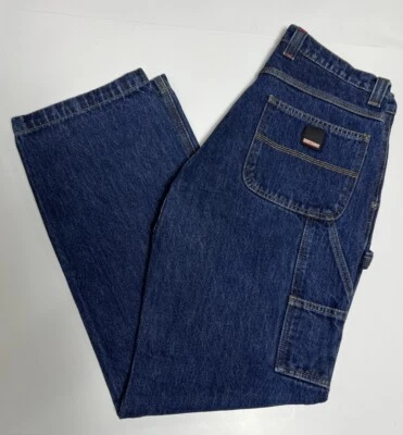 Pantalones de mezclilla Craftsman Carpenter para hombre talla 32x32 azul pierna recta ropa de trabajo Foto 1 de 4