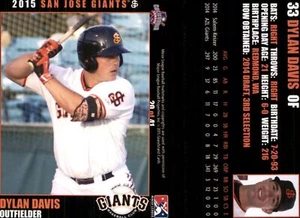 Dylan Davis 2015 Grandstand San Jose Giants #20 RC Card - Picture 1 of 1