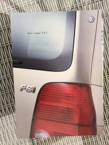 VW Lupe FSi UK Car Sales Brochure Dated April 2001 in VGC German text - Picture 1 of 3
