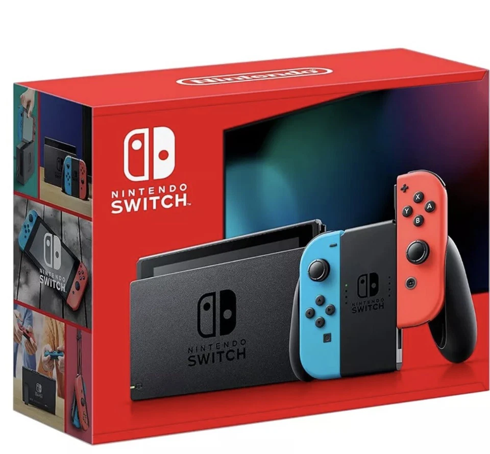 Nintendo Switch con Joy‐Con Azul Neón y Rojo Neón Foto 1 de 1