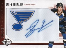 12-13 Panini Limited Jaden Schwartz Auto Jersey Rookie /499 St. Louis Blues