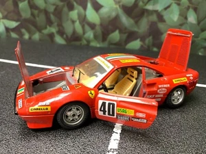 Imperfect 1:24 Diecast Car BURAGO FERRARI GTO RALLY 1984 No Box AS-IS - Picture 1 of 24