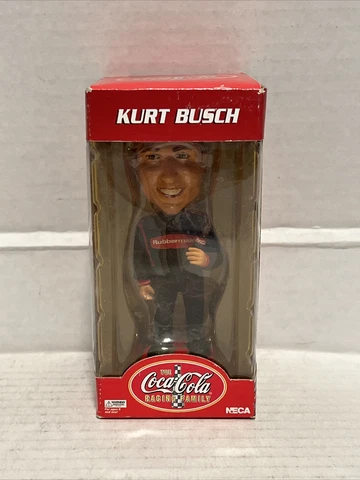 Kurt Busch 2002 Coca-Cola Racing Family Bobble Head Head Knockers NECA NEW! Cover