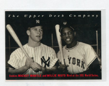 1994 UPPERDECK BAT # 10  MICKEY MANTLE  & WILLIE MAYS