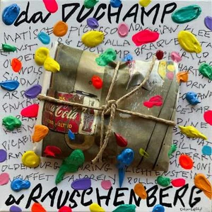 Von Duchamp bis Rauschenberg Bruno Donzelli Öl auf Leinwand Unikat Pop Art 25x25 - Bild 1 von 1