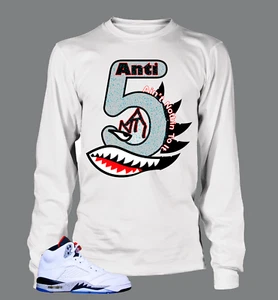Camiseta Pro Club Personalizada A Juego Air Jordan Cement 5s Zapato Gráfico Camiseta - Imagen 1 de 4